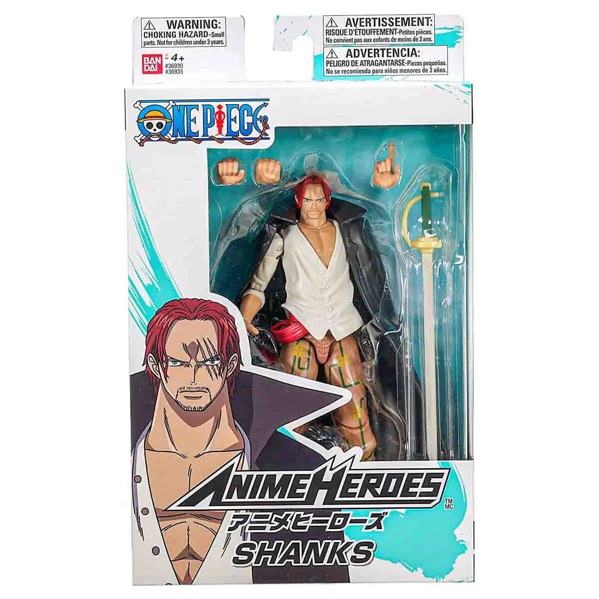Anime Heroes One Piece Shanks 6.5" Figure 1