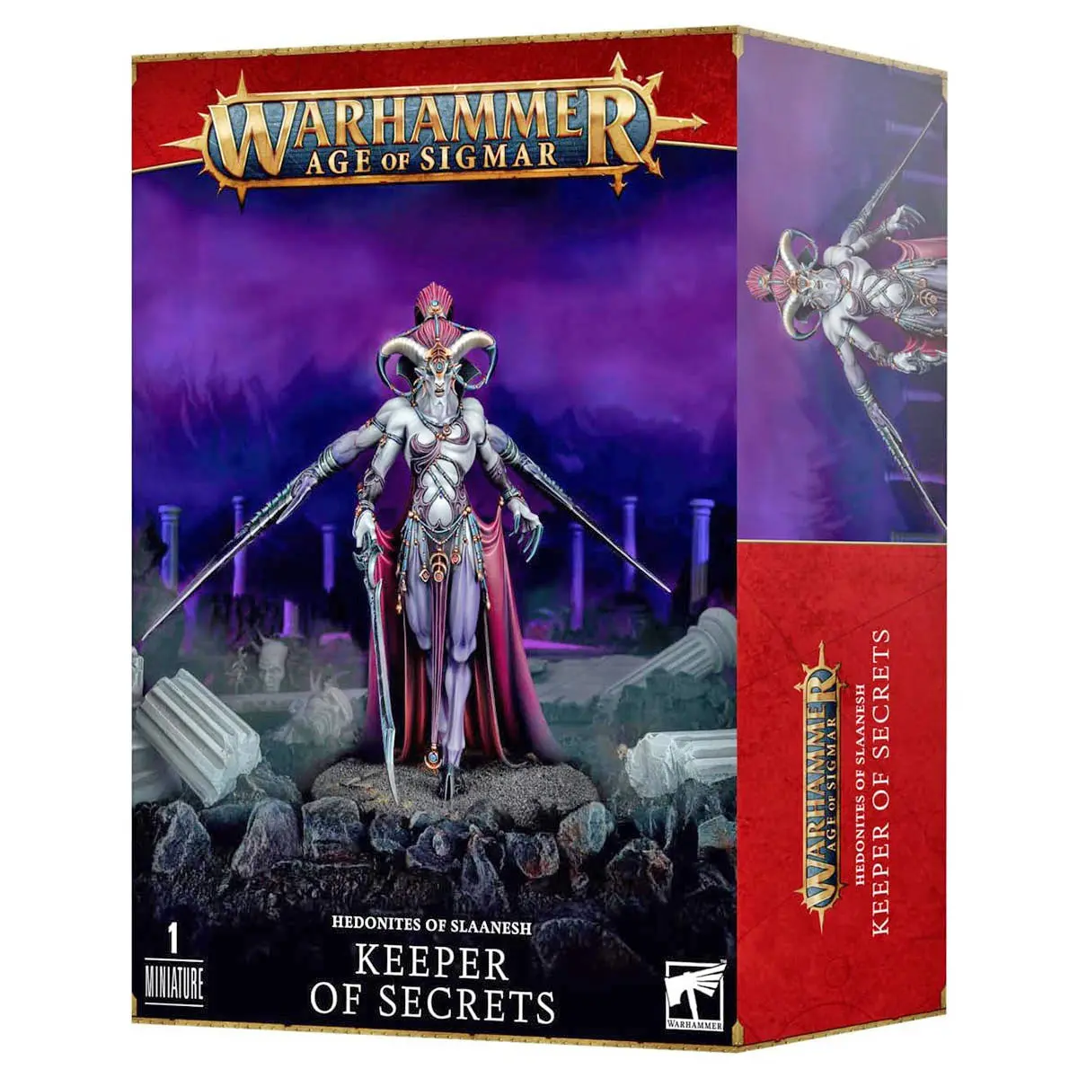 Warhammer Age Of Sigmar: Hedonites Of Slaanesh: Keeper Of Secrets Miniatures Set 1