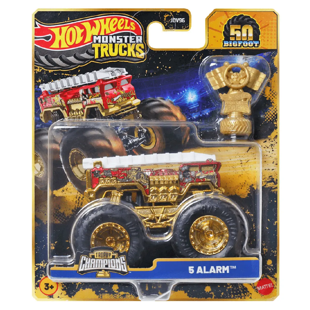Hot Wheels Monster Trucks Trophy Champions 5 Alarm Vehicle 1