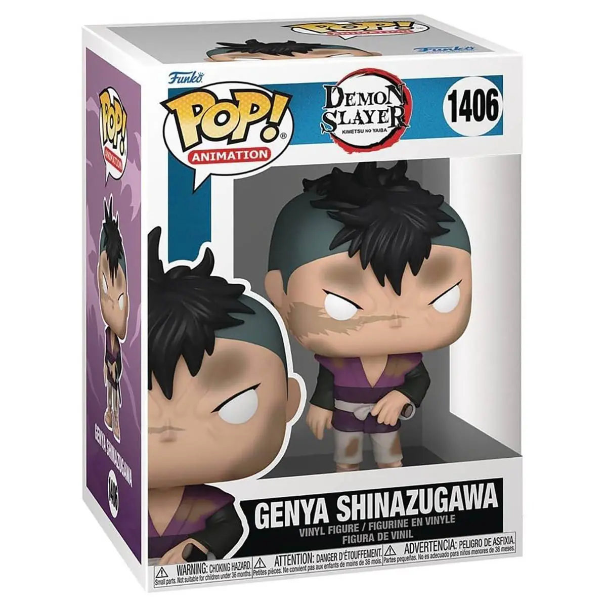 Funko Pop! Animation: Demon Slayer: Genya Shinazugawa Vinyl Figure #1406 1