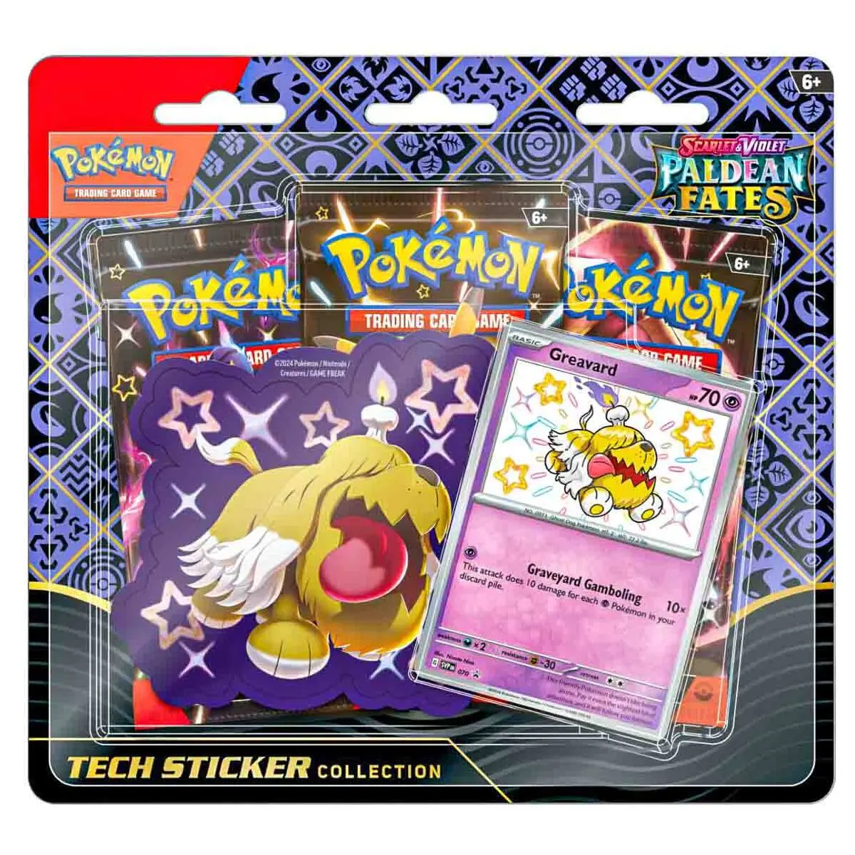Pokémon Tcg: Scarlet & Violet 4.5: Paldean Fates Tech Sticker Collection - Greavard 1