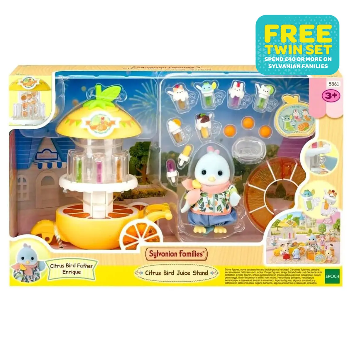 Sylvanian Families Citrus Bird Juice Stand Playset 1
