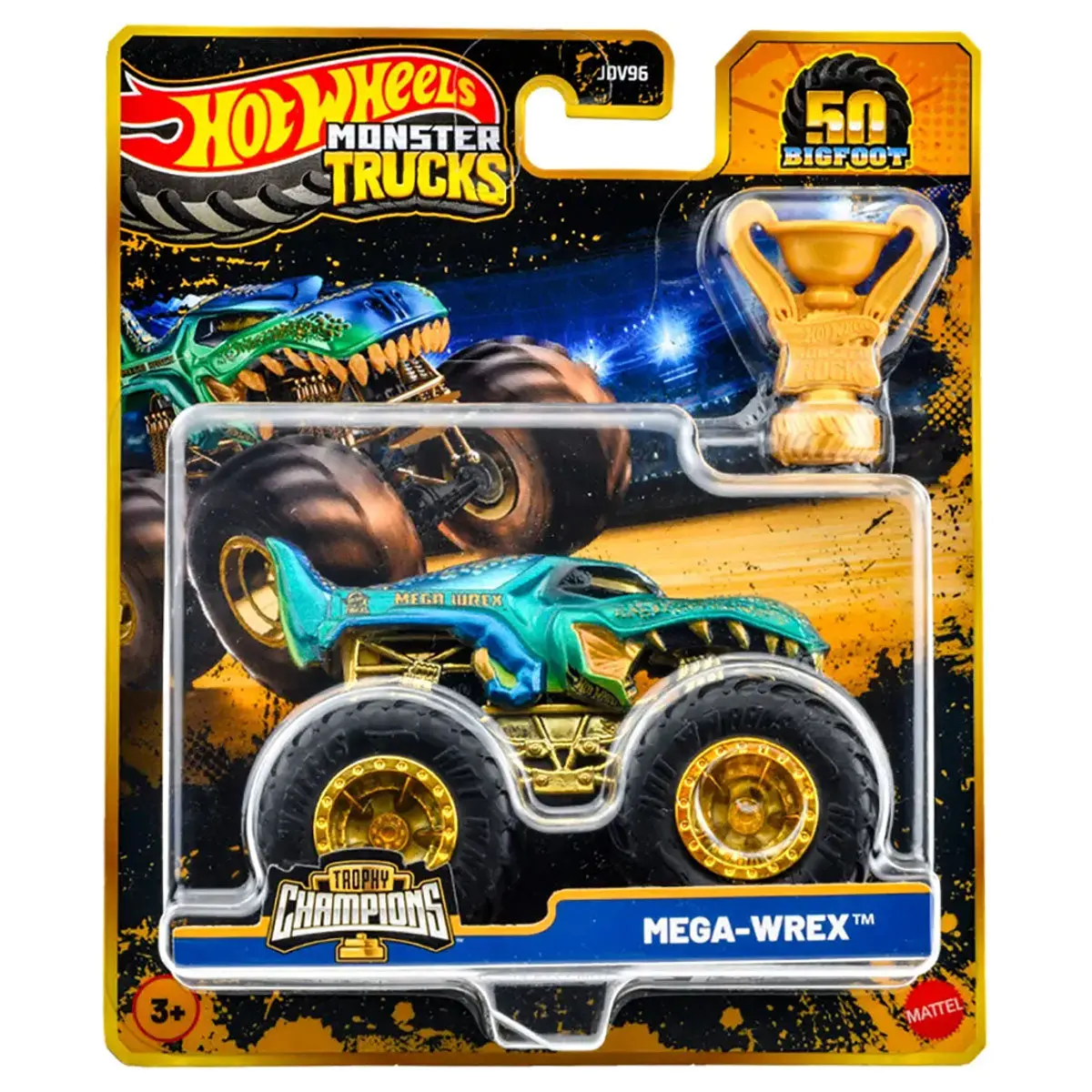 Hot Wheels Monster Trucks Trophy Champions Mega-Wrex Vehicle 1