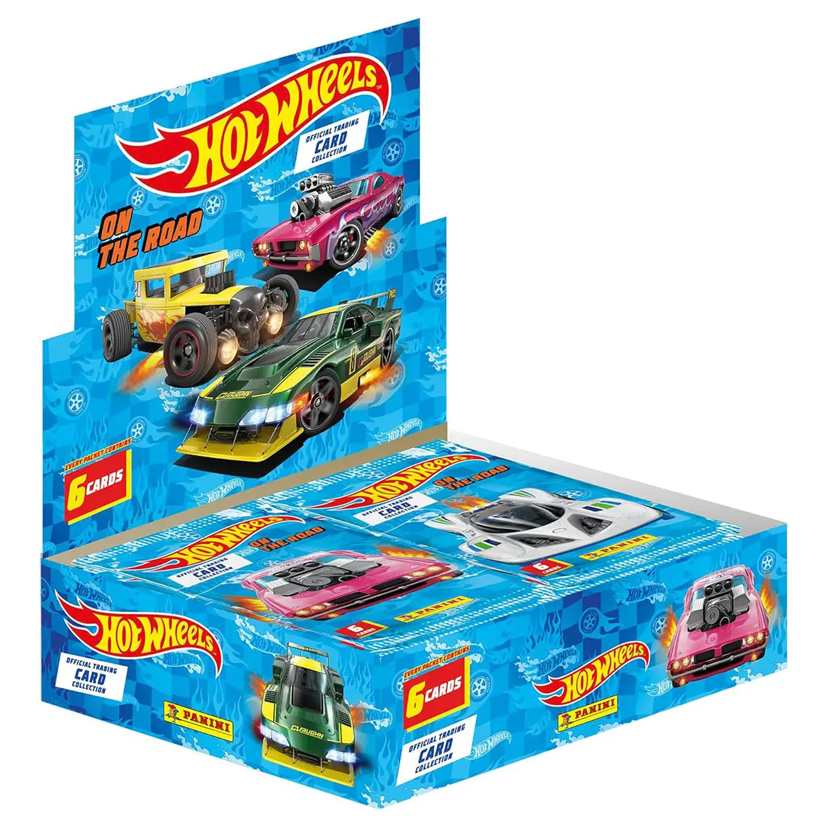Panini Hot Wheels On The Road Trading Card Collection Booster 24 Pack Box 1
