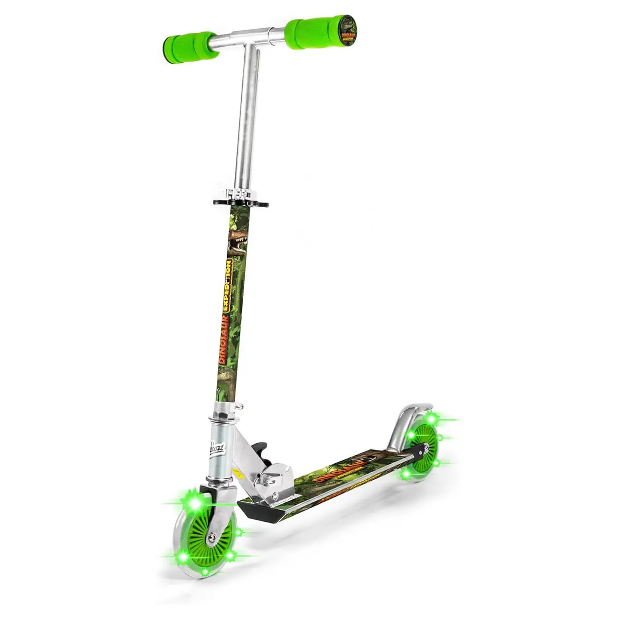 Ozbozz Dinosaur Expedition Light Up Scooter 1