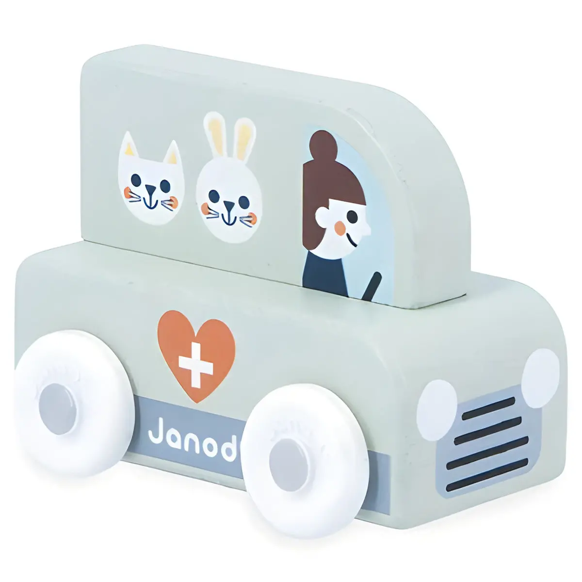 Janod Cross Roads Mountain Valley Wooden Veterinary Truck 1