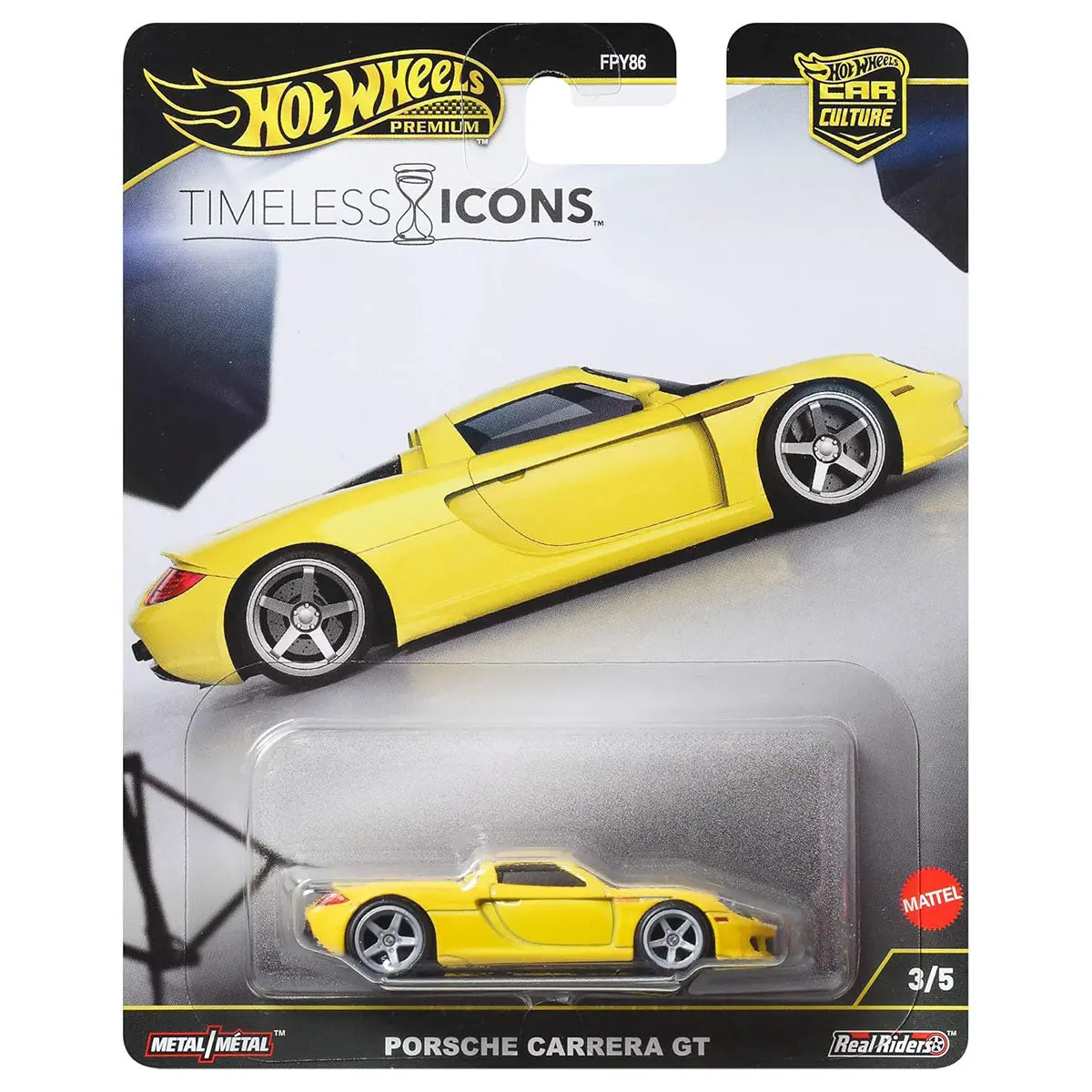 Hot Wheels Car Culture Timeless Icons Porsche Carrera Gt Car 3/5 1