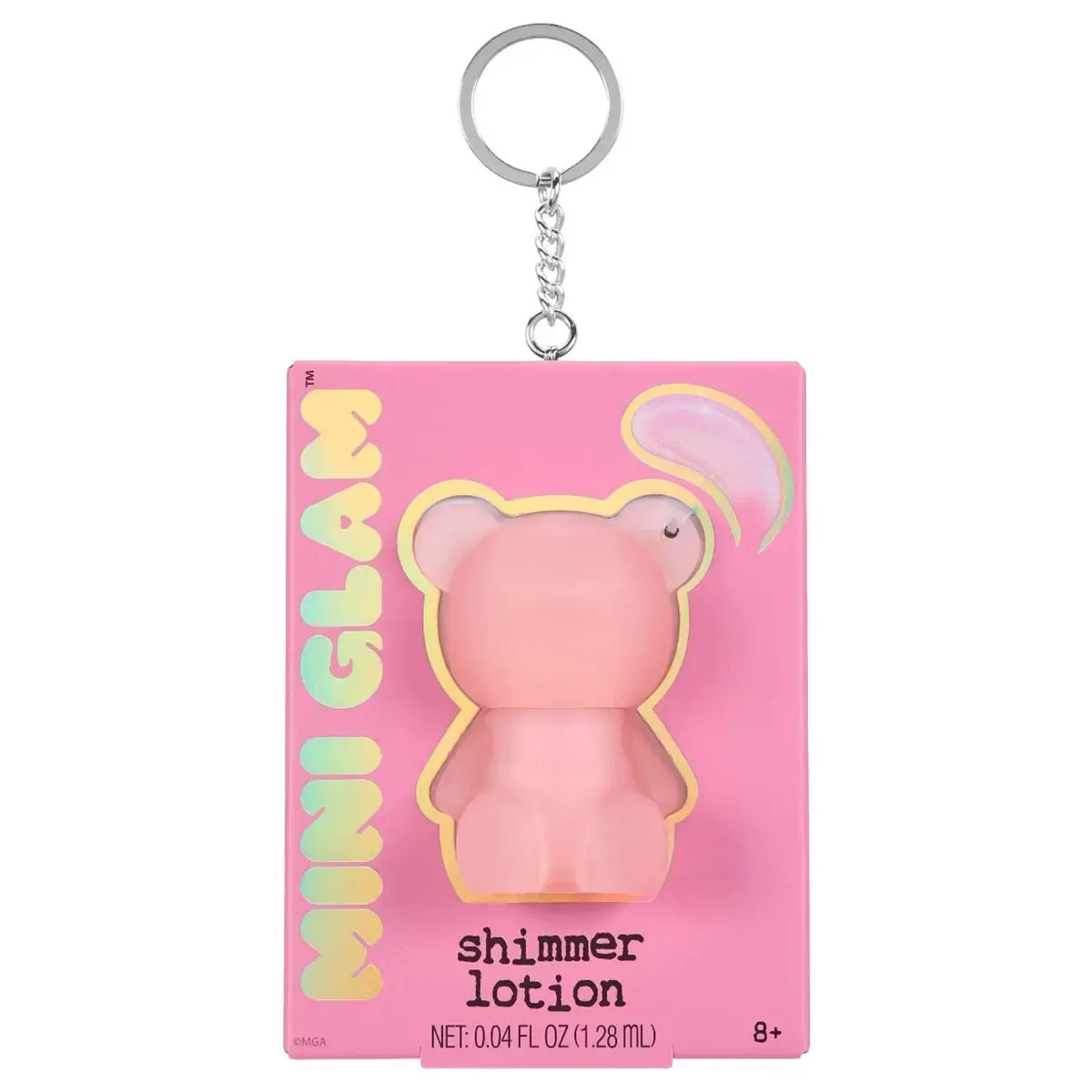 Mini Glam Bear Shimmer Lotion Shimmer Eyes Keychain 1