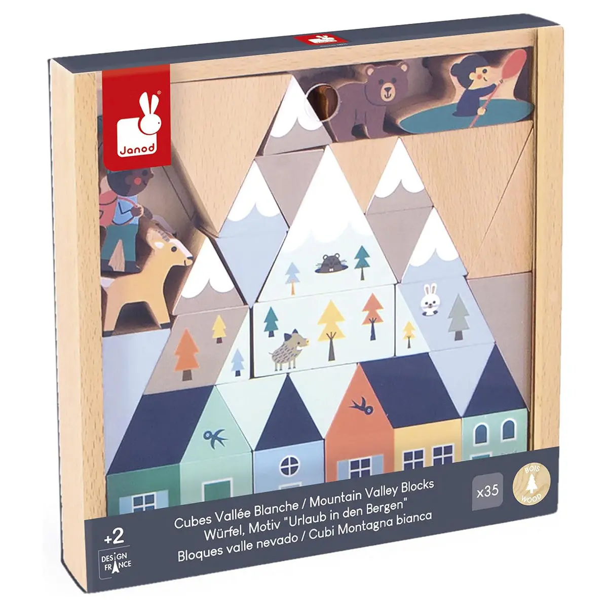Janod Cross Roads: Mountain Valley Blocks Set 1
