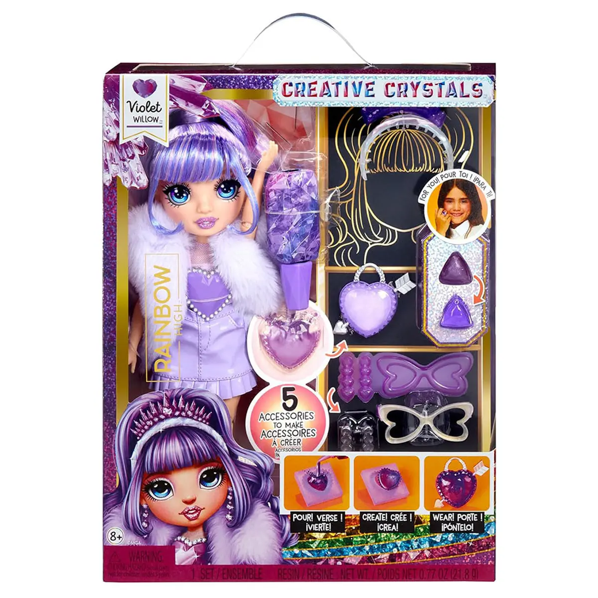 Rainbow High Creative Crystals Violet Fashion Doll 1