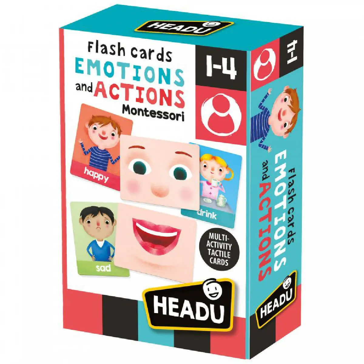 Headu Flashcards Emotions And Actions Montessori Game 1