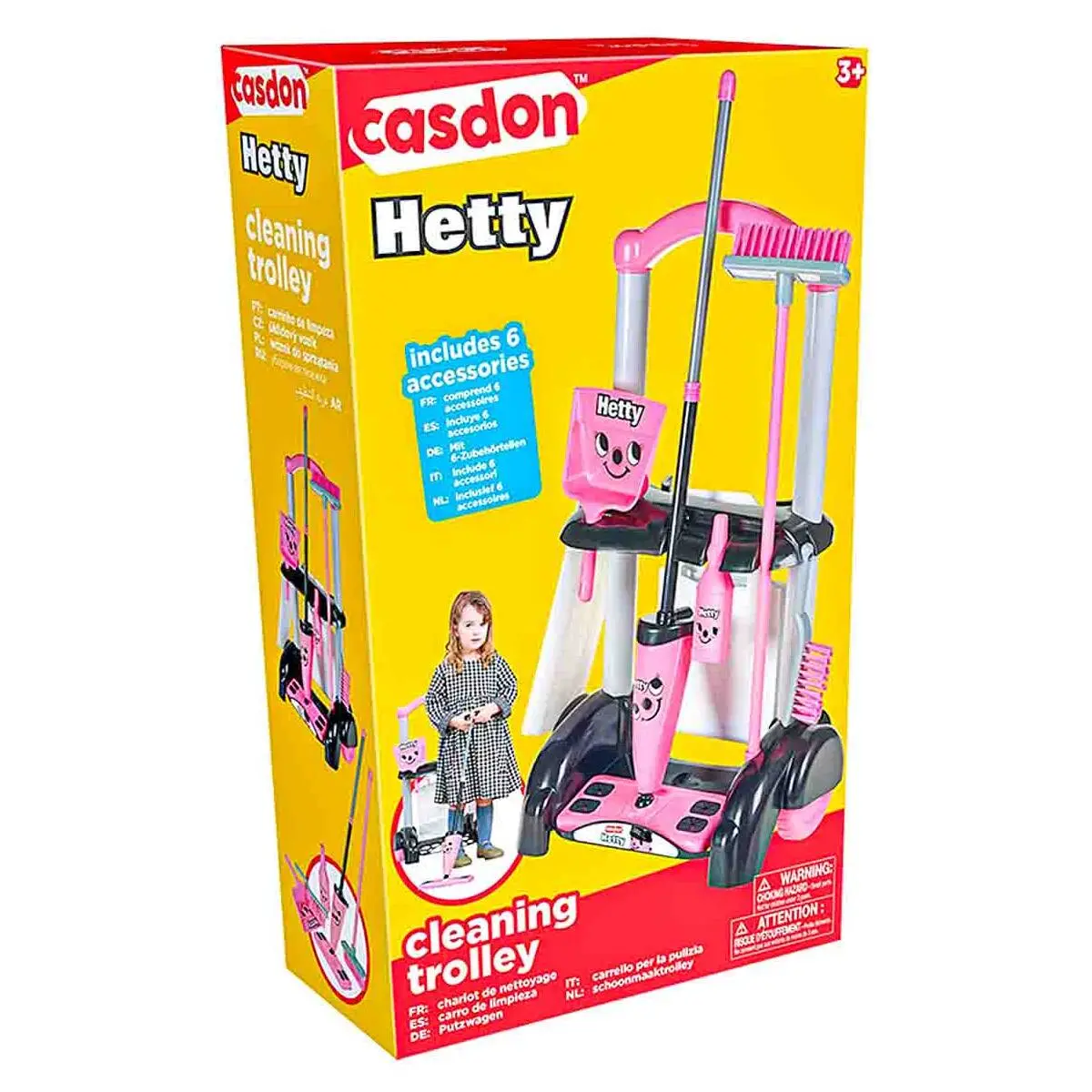 Casdon Hetty Cleaning Trolley Roleplay Toy 1