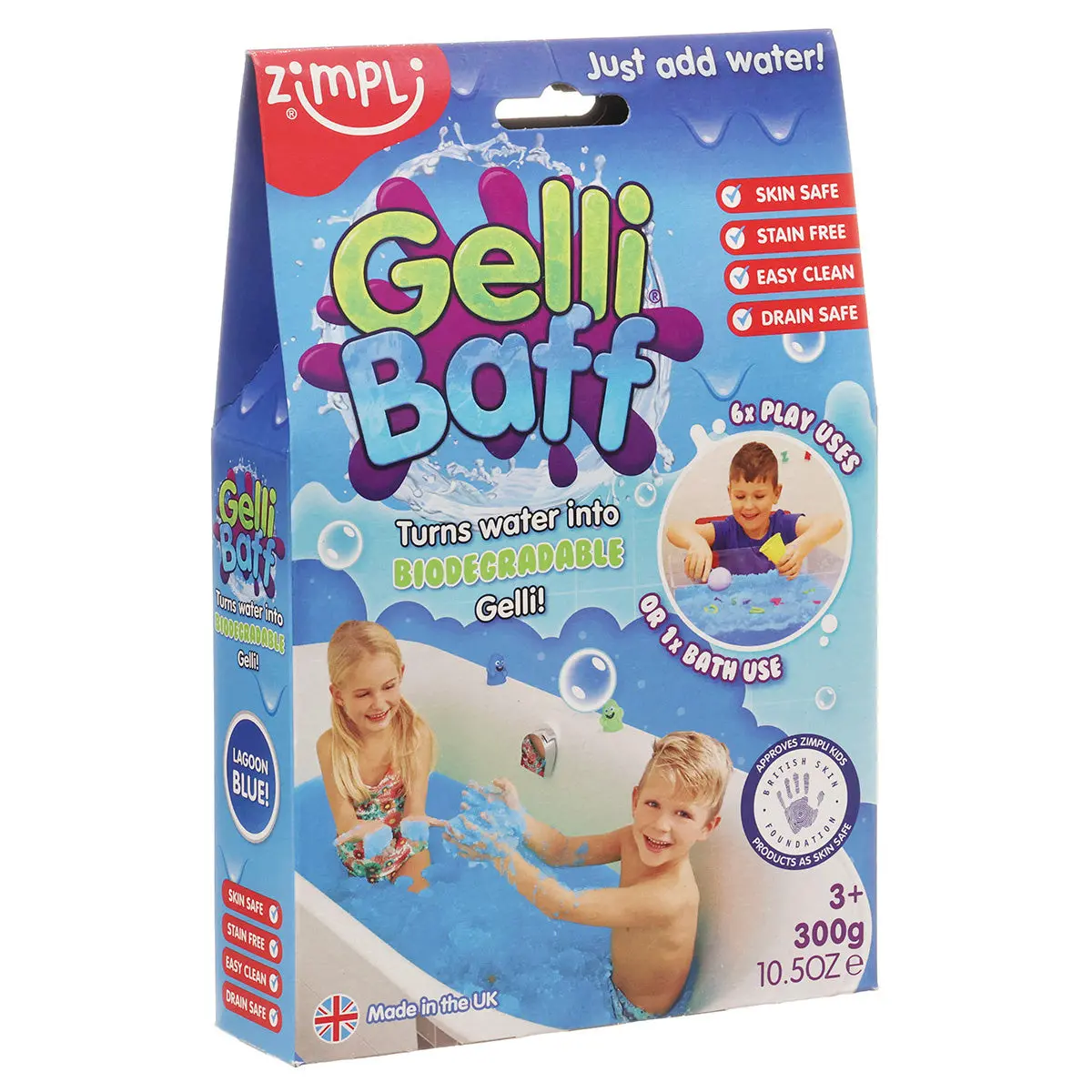Zimpli Gelli Baff Blue Sensory Bath Fun 1