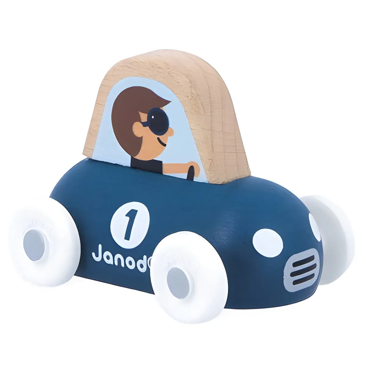 Janod Cross Roads Mountain Valley Wooden Sports Car 1