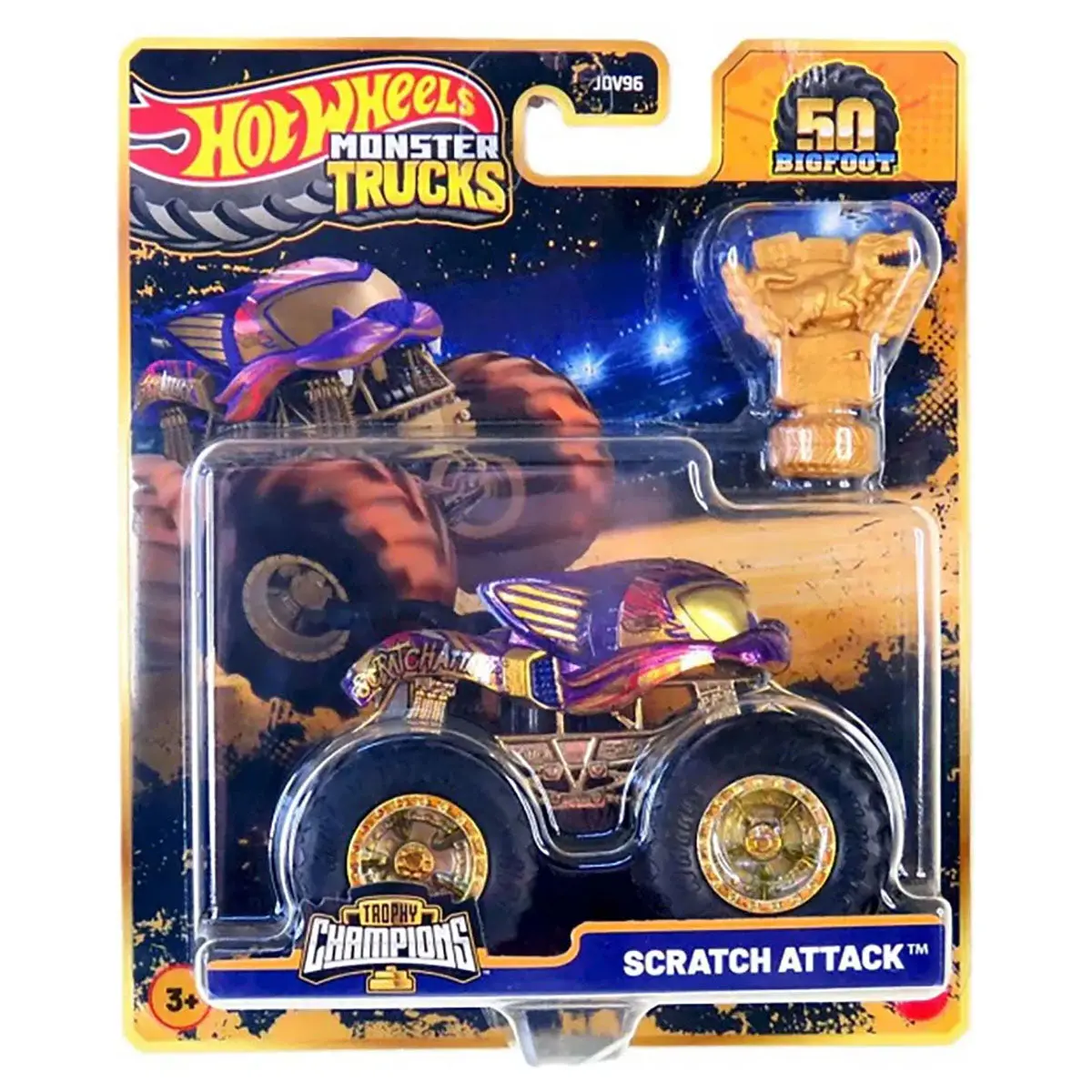 Hot Wheels Monster Trucks Trophy Champions Scratch Attack Vehicle 1