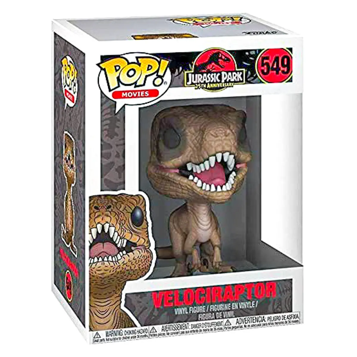 Funko Pop! Movies: Jurassic Park 25Th Anniversary Velociraptor Vinyl Figure #549 1