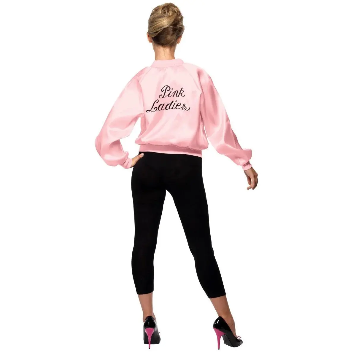 Smiffys 'Grease Pink Ladies' Jacket With Embroidered Logo Adult Xl 2