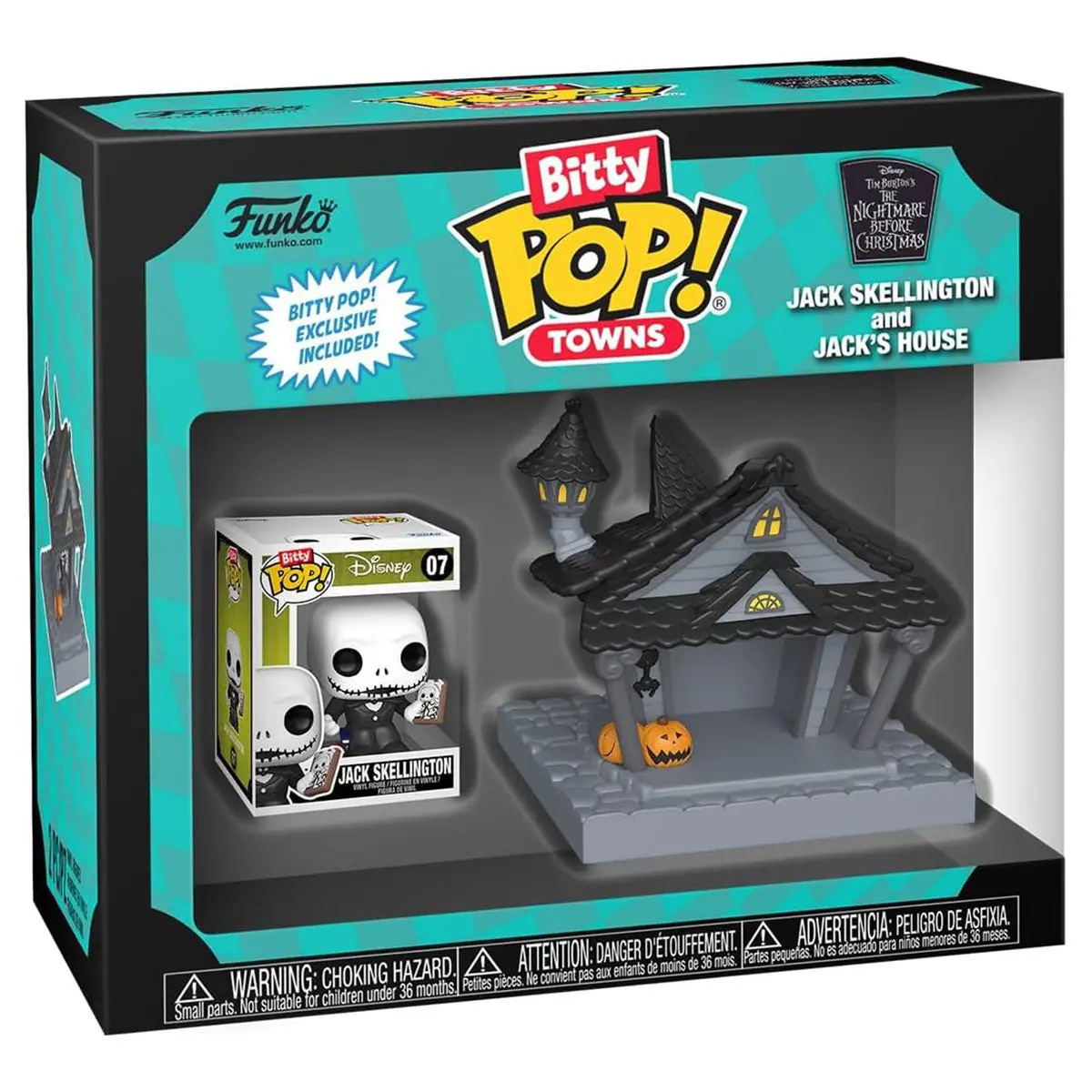 Funko Bitty Pop! Towns: The Nightmare Before Christmas: Jack Skellington And Jack's House 1