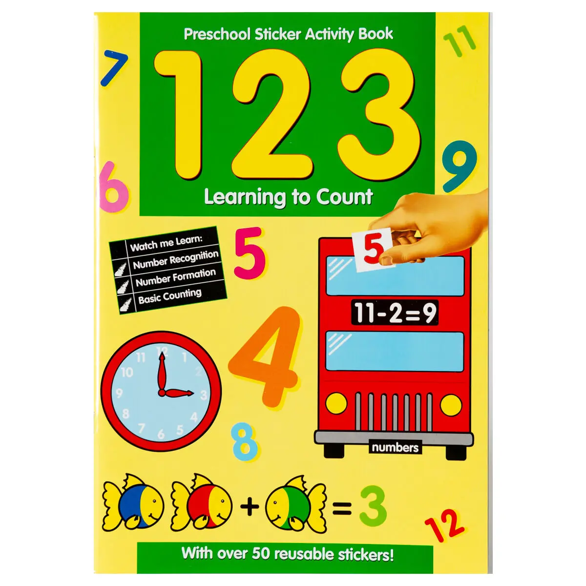 Preschool Sticker Activity Book 123 Learning To Count 1