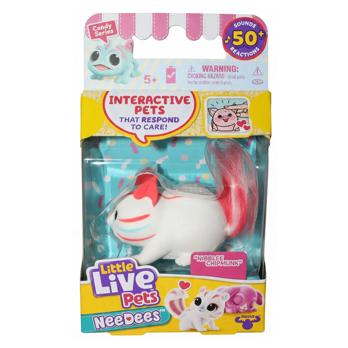Little Live Pets Needees Nibblee Chipmunk Interactive Pet 1