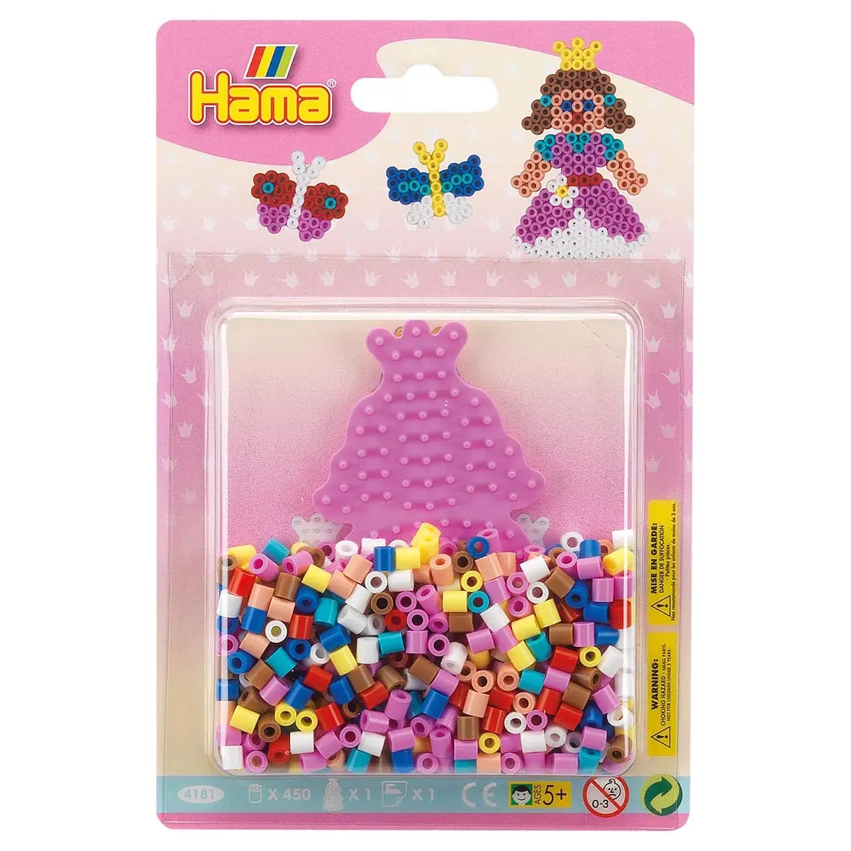 Hama Princess Midi Beads (450 Pack) 1