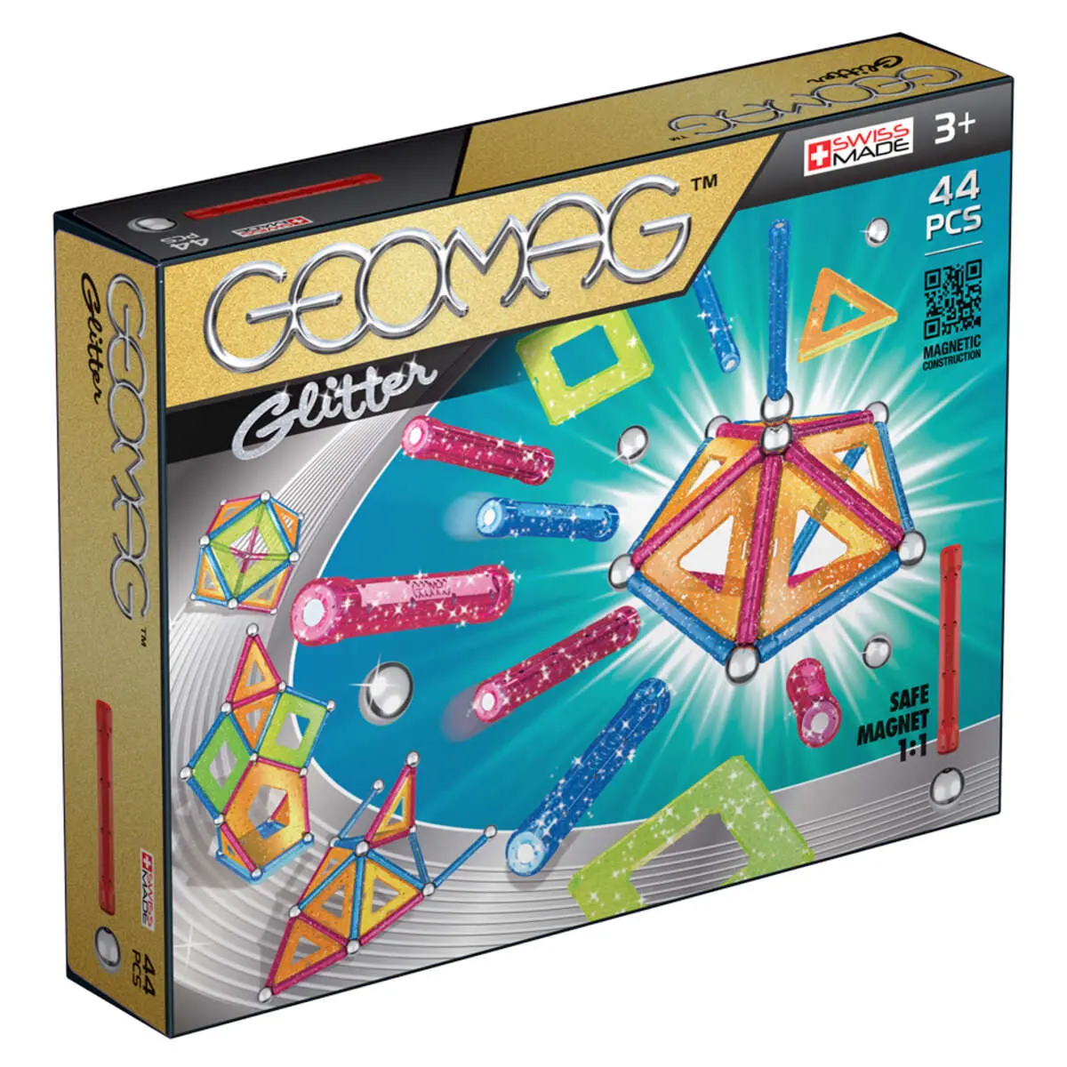Geomag Glitter 44 Piece Magnetic Construction Set 1