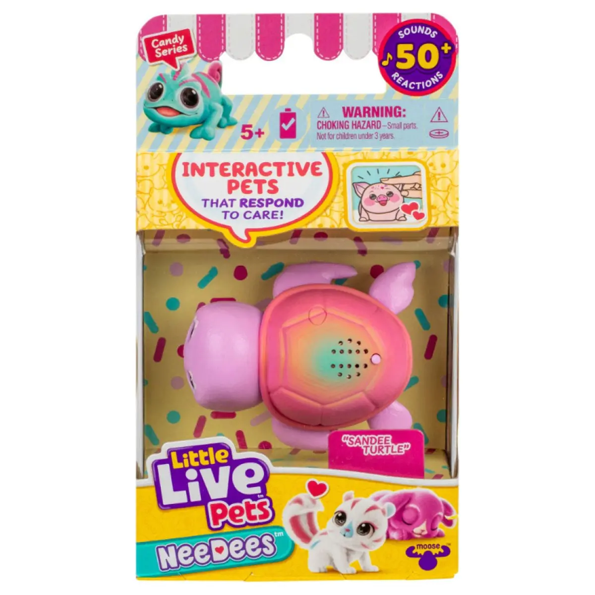 Little Live Pets Needees Candy Series Sandee Turtle Interactive Pet 1