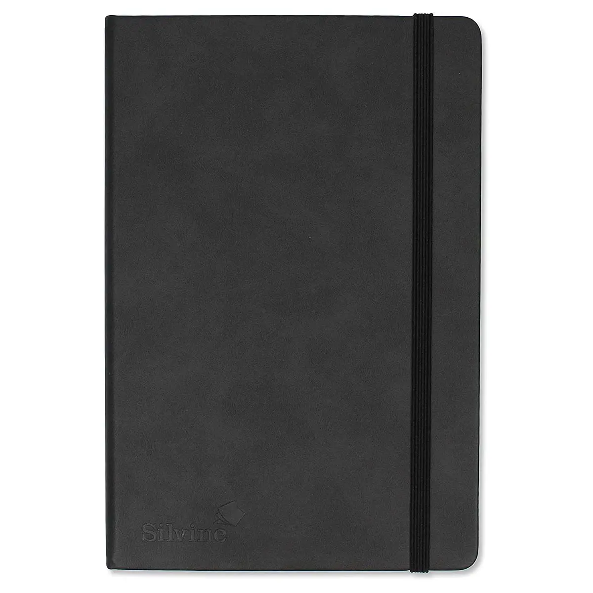 Silvine Executive Soft Feel A5 Black Pocket Notebook 160 Pages Lined 1