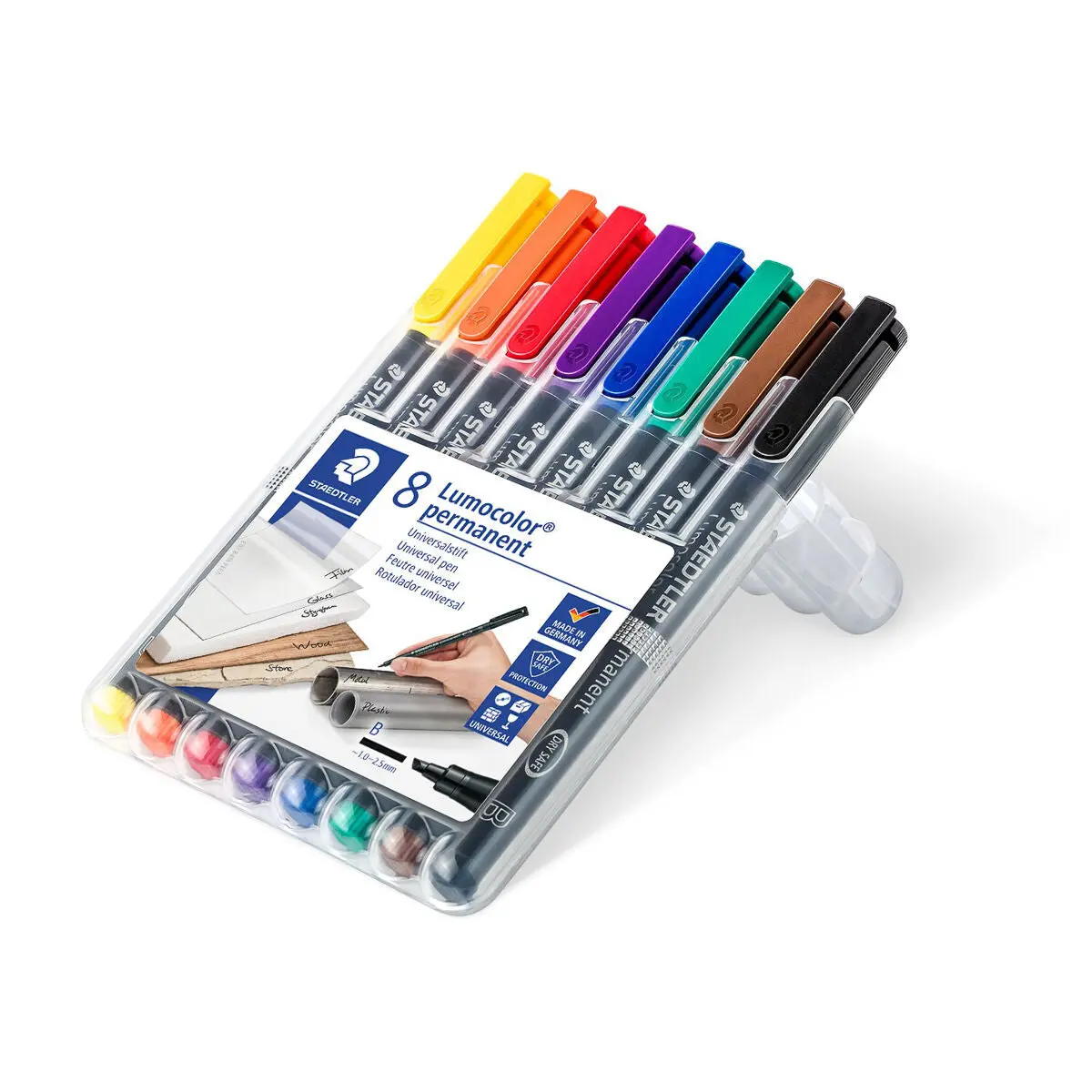 Staedtler Lumocolor Permanent Universal Broad Line Pens Pack Of 8 2