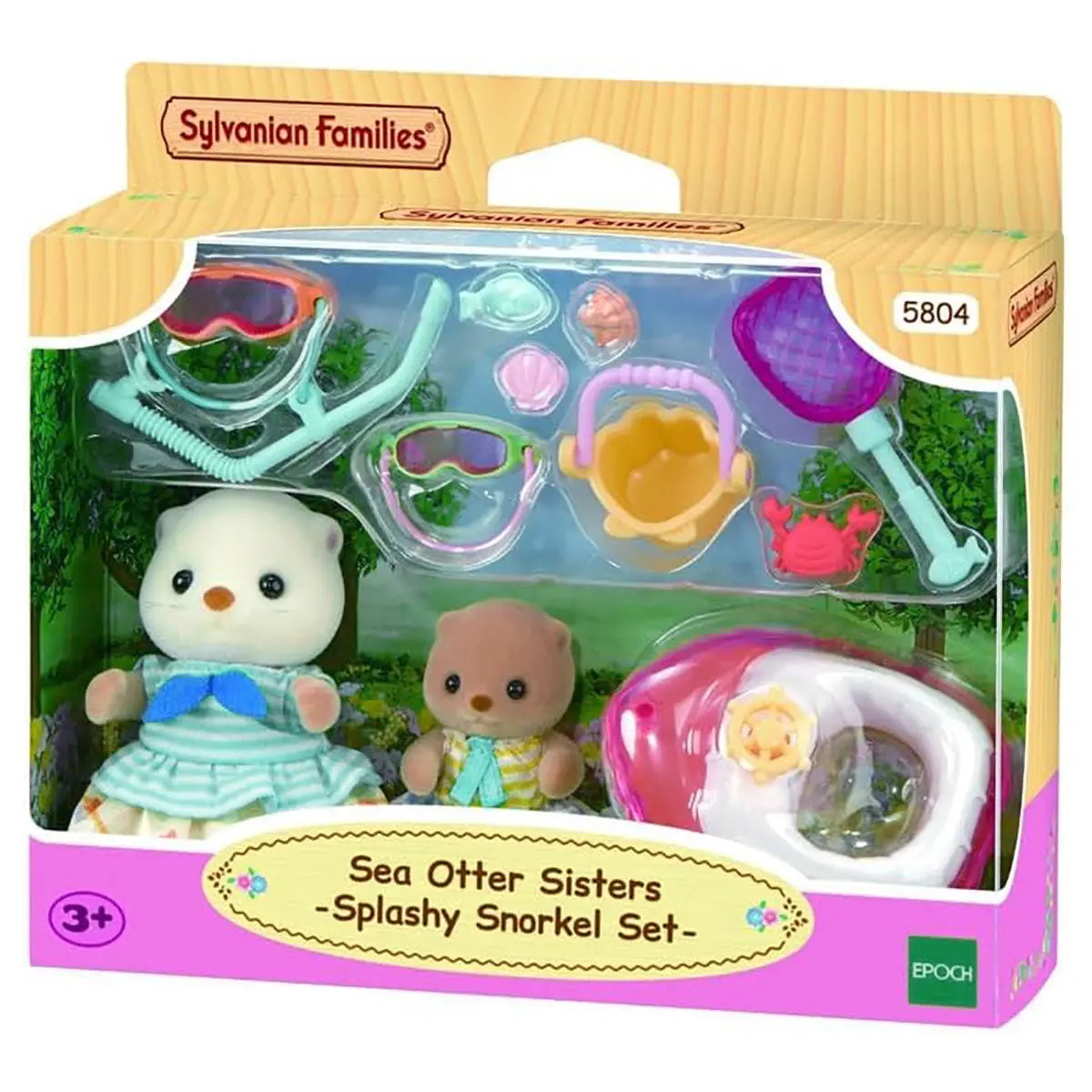 Sylvanian Families Sea Otter Sisters Splashy Snorkel Set 1