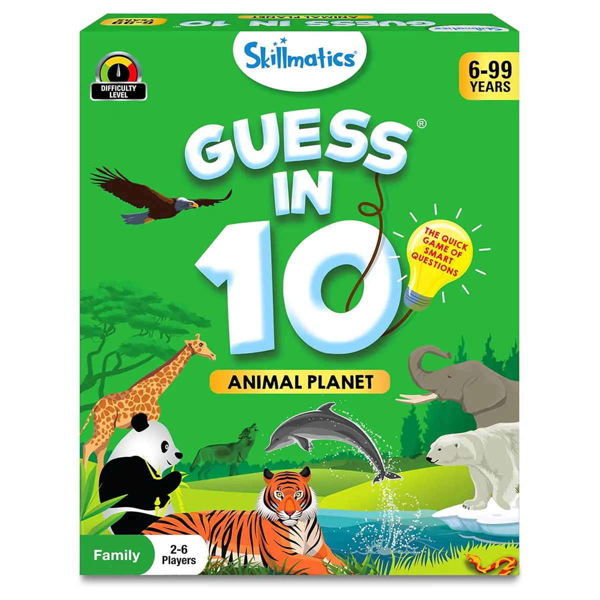 Skillmatics Guess In 10: Animal Planet Card Game 1