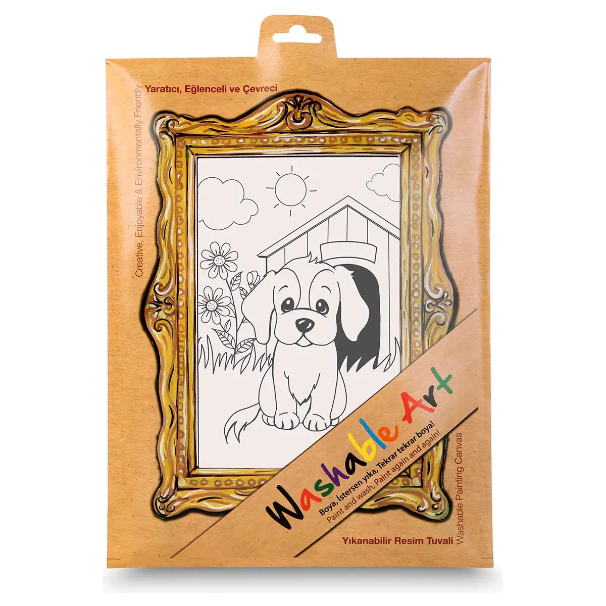 Washable Art Dog Colouring Protective Mat 1