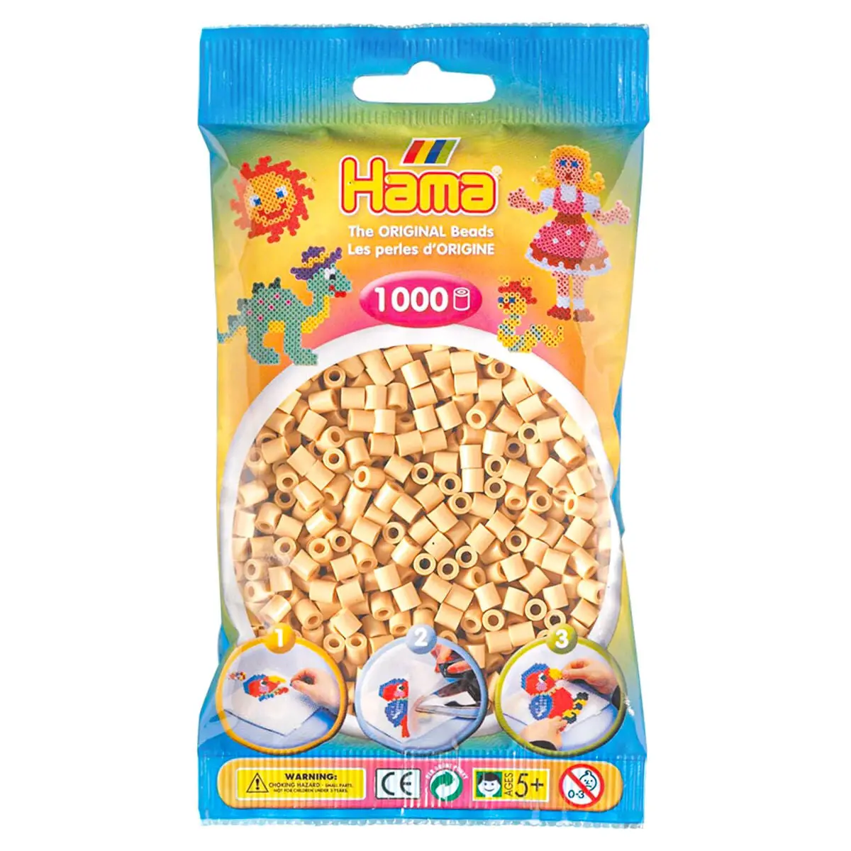 Hama Midi Beads Beige 1000 Piece Pack 1
