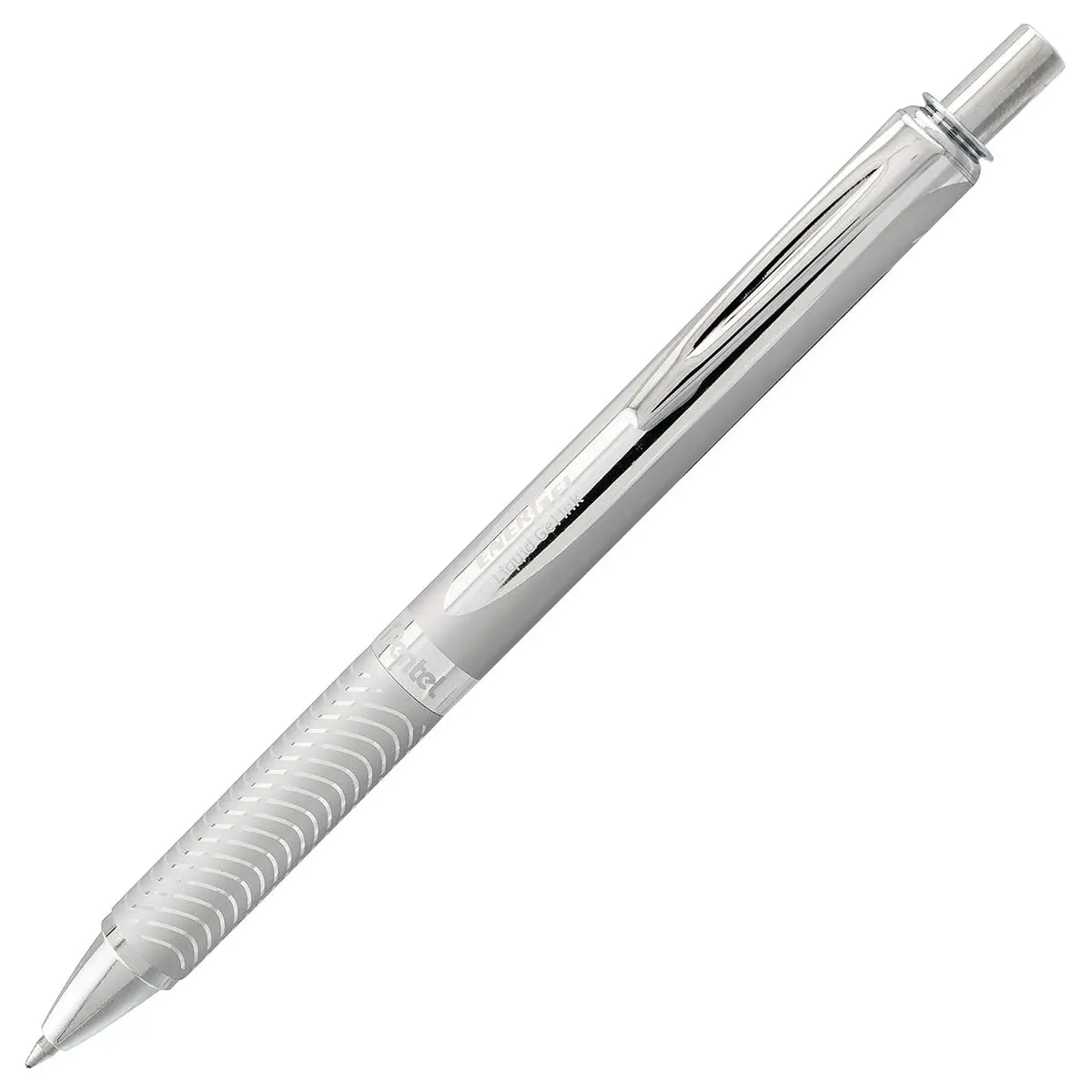 Pentel Energel Sterling Bl407 Silver Rollerball Pen 1