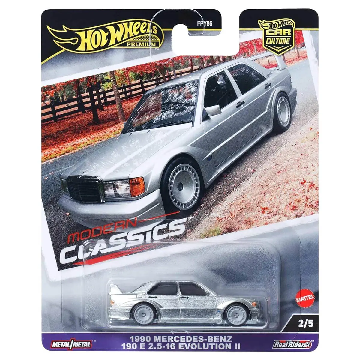 Hot Wheels Car Culture Modern Classics: 1990 Mercedes Benz 1:64 Car (2/5) 1
