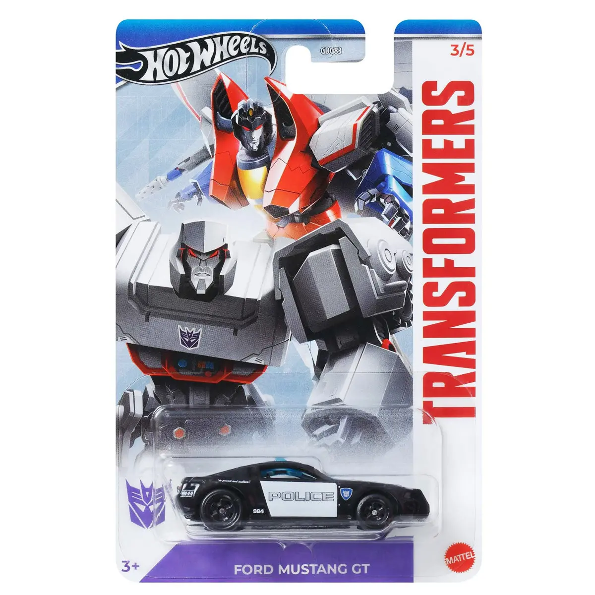 Hot Wheels Entertainment: Transformers Ford Mustang Gt Car (3/5) 1