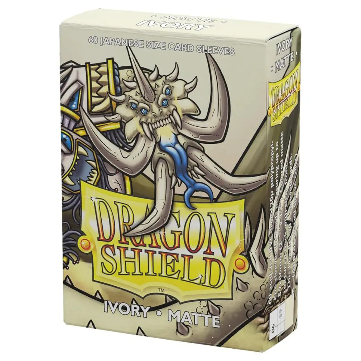 Dragon Shield Ivory Matte Japanese Size Card Sleeves (60 Pack) 1