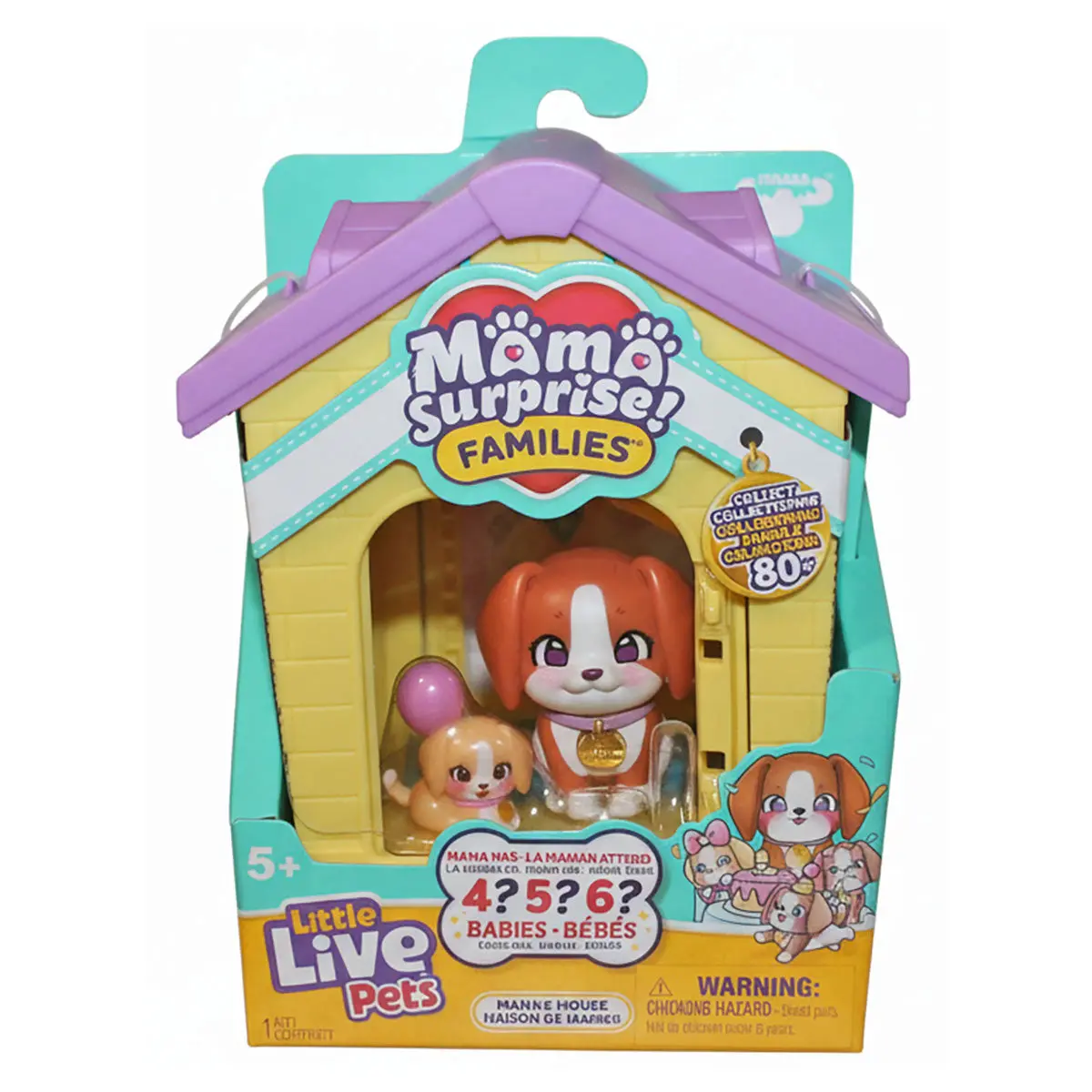 Little Live Pets Mama Surprise Families: Spaniel Mama's House Playset 1