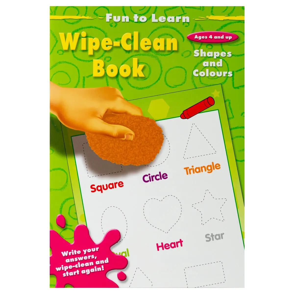 Fun To Learn Shapes & Colours Wipe-Clean Book 1