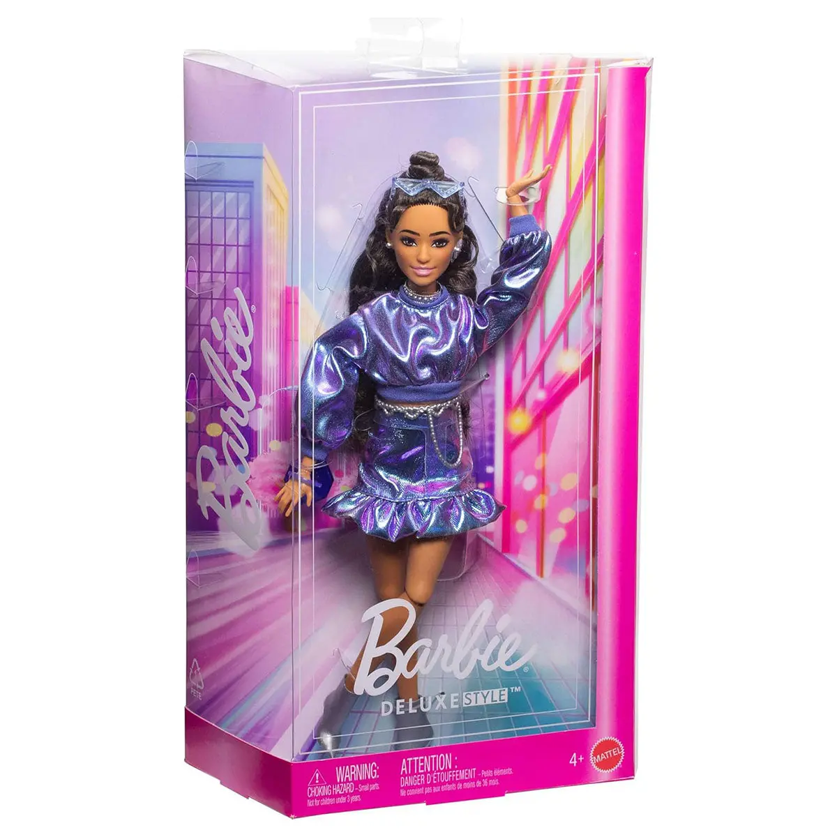Barbie Deluxe Style #7 Metallic Blue Fashion Doll 1