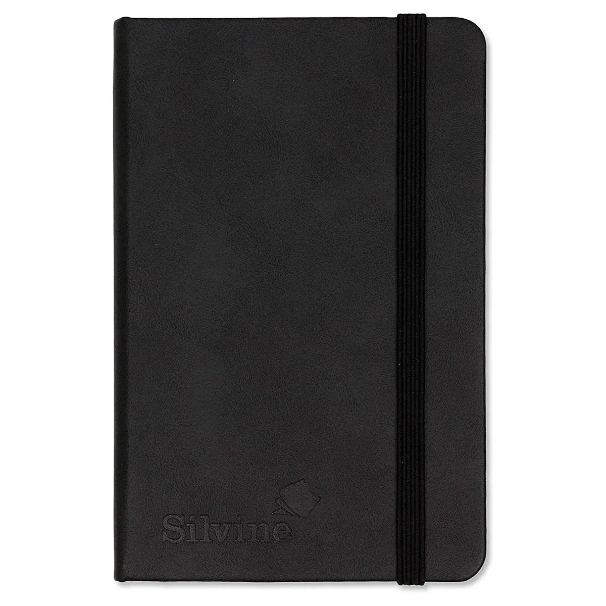 Silvine Executive Soft Feel A6 Black Pocket Notebook 160 Pages Lined 1