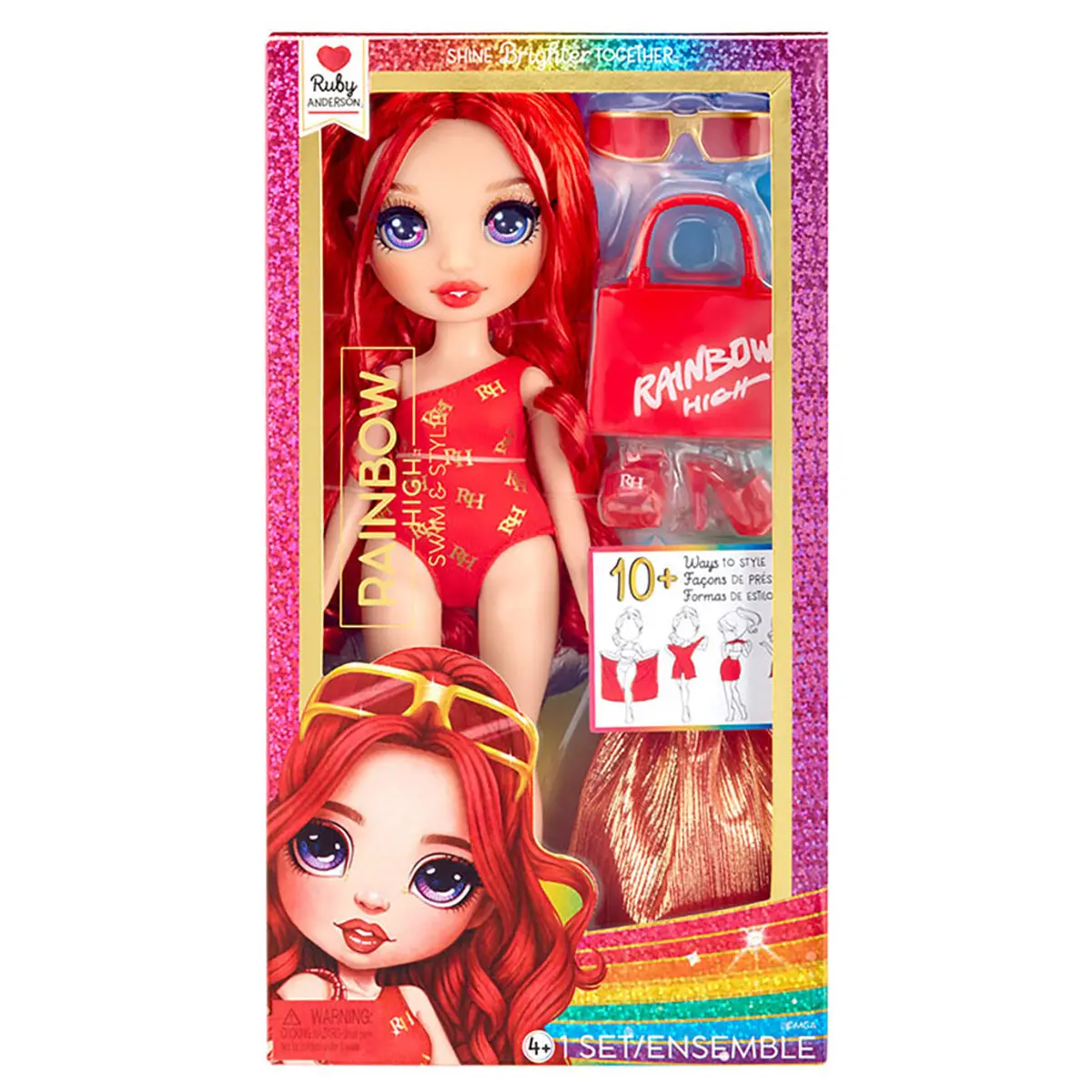 Rainbow High Swim & Style Ruby Anderson Doll 1