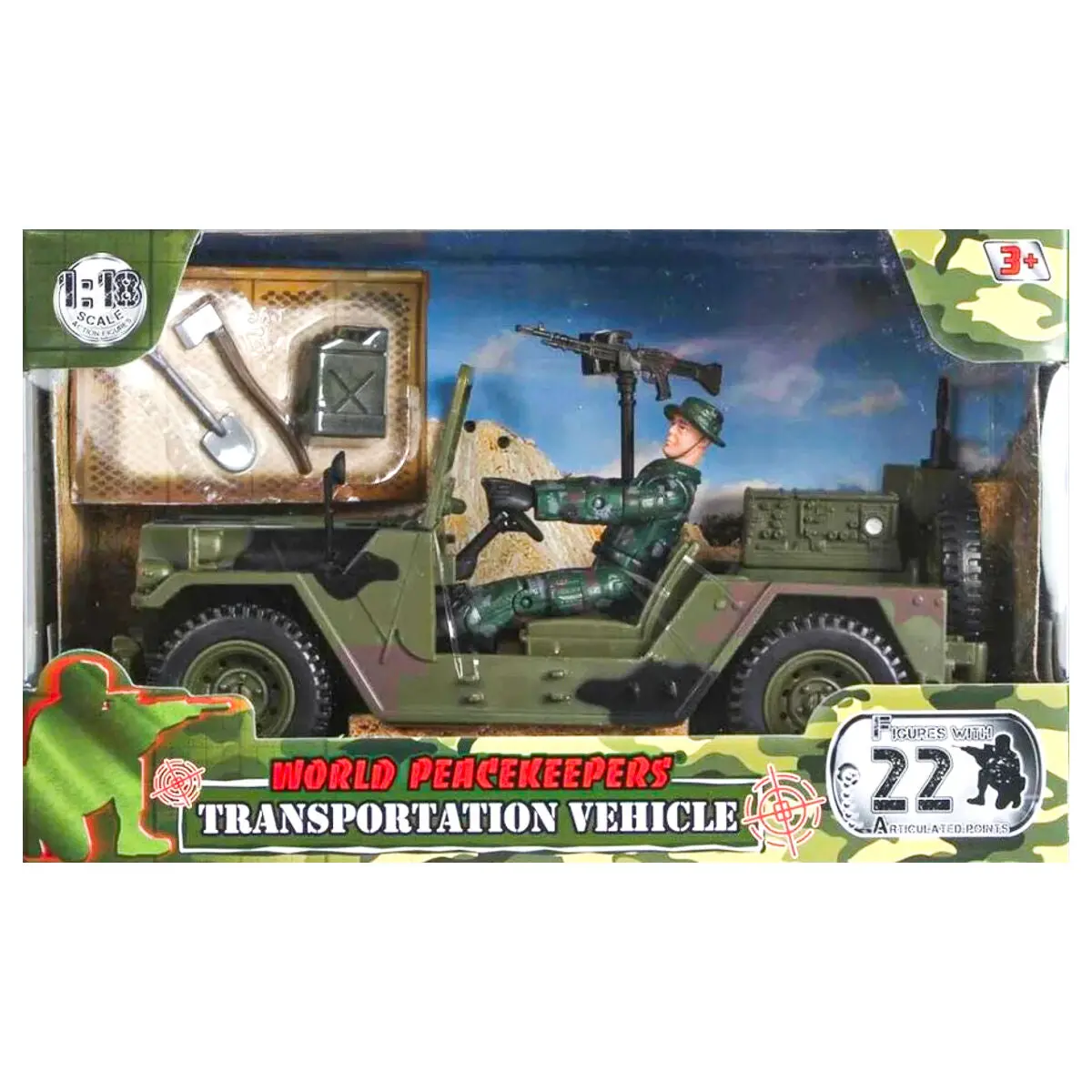Peterkin World Peacekeepers Transportation Vehicle With Figure 1