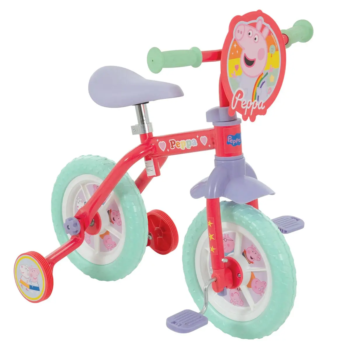 Peppa Pig 2-In-1 10” Training Bike 1