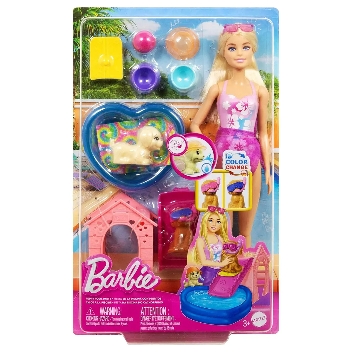 Barbie Puppy Pool Party Playset 1