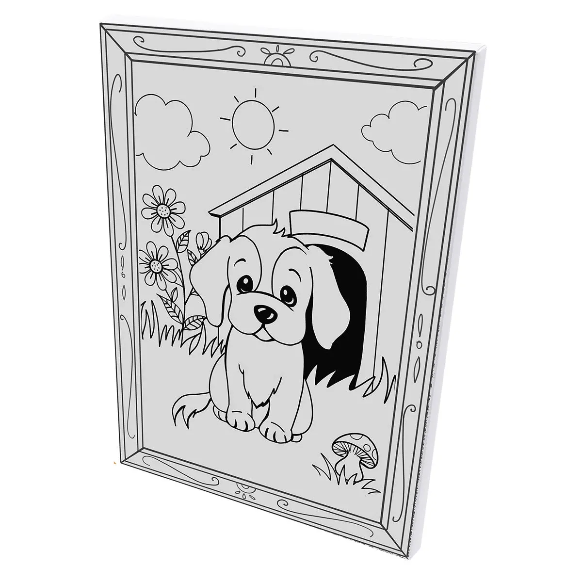 Washable Art Dog Colouring Protective Mat 2