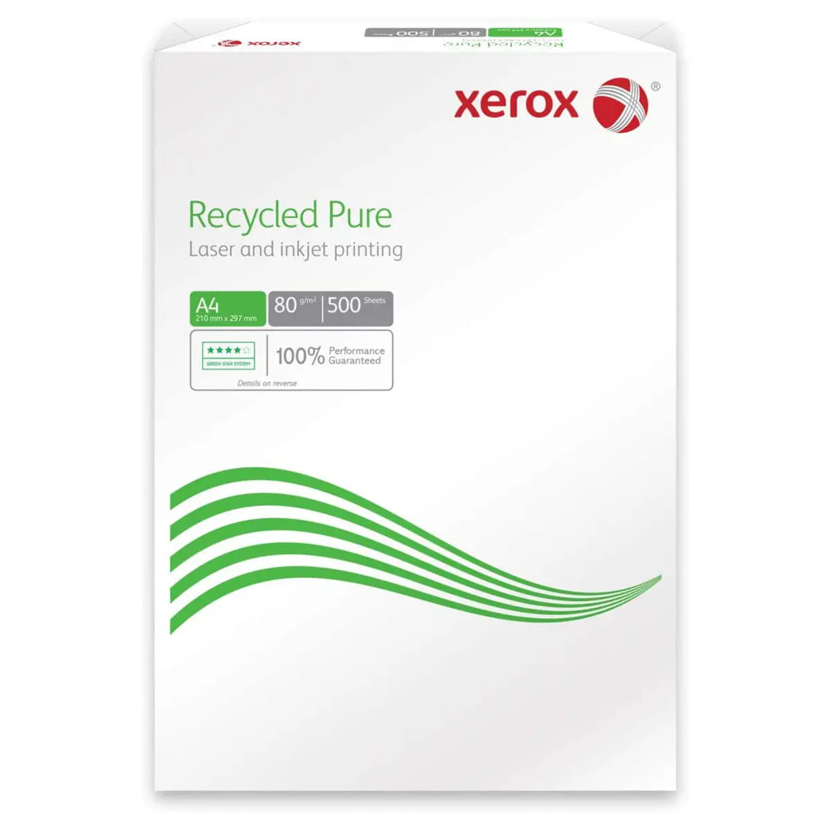 Xerox Recycled Pure Laser And Inkjet Printing A4 Paper 80Gsm 500 Sheets 1