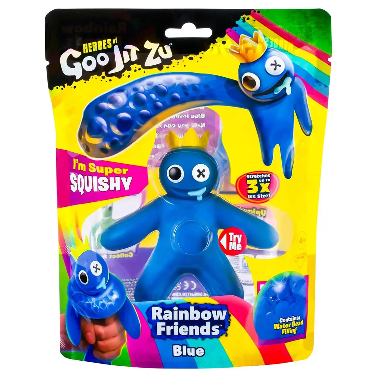 Heroes Of Goo Jit Zu: Rainbow Friends: Blue Stretch Figure 1