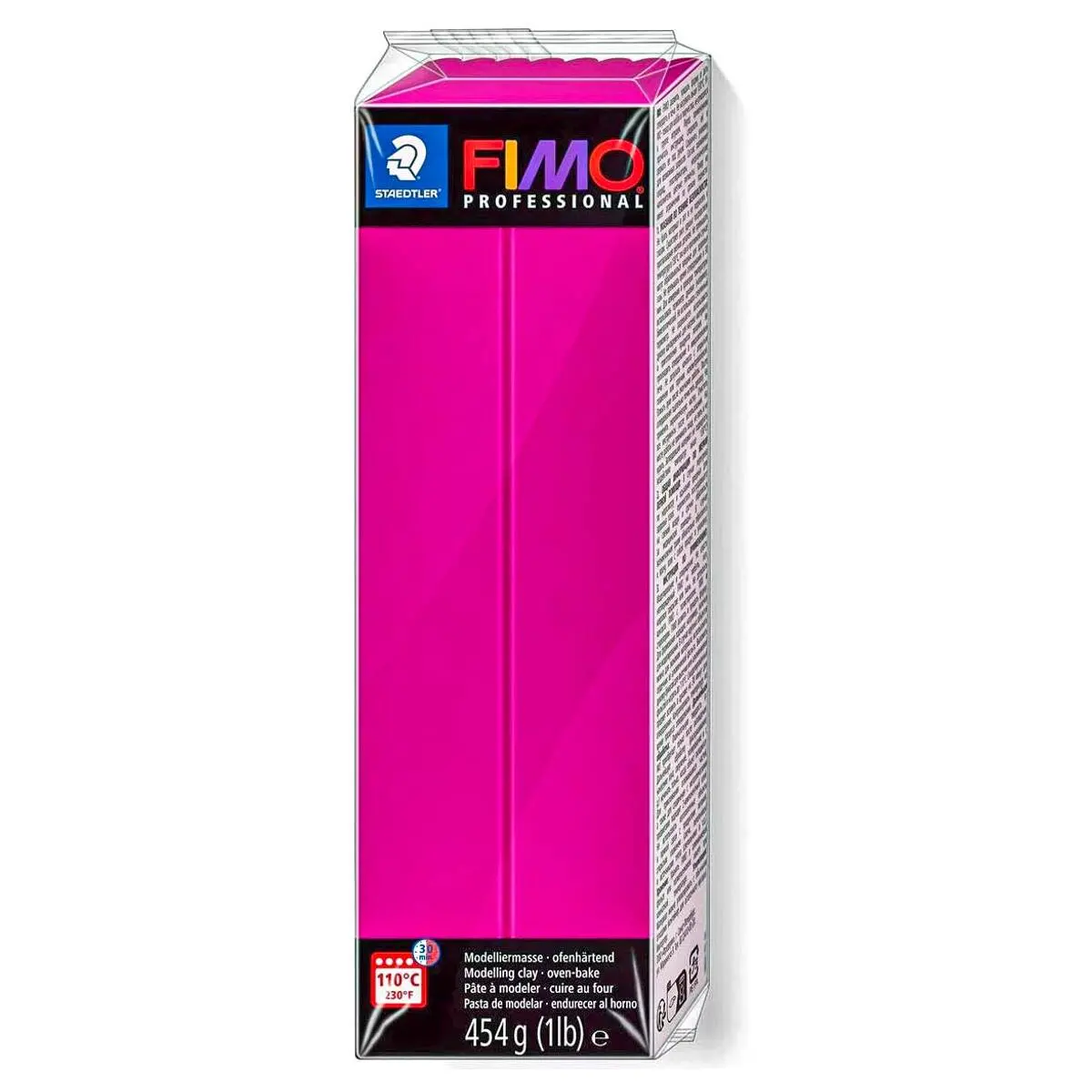 Staedtler Fimo Professional True Magenta Oven-Bake Modelling Clay 454G 1