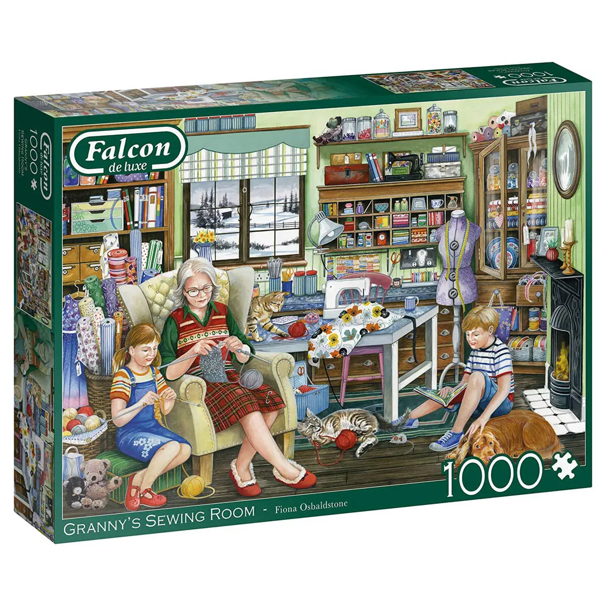 Falcon De Luxe Granny's Sewing Room Puzzle 1000 Piece 1